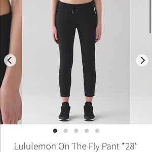 Lululemon on the Fly 28” pant size 4